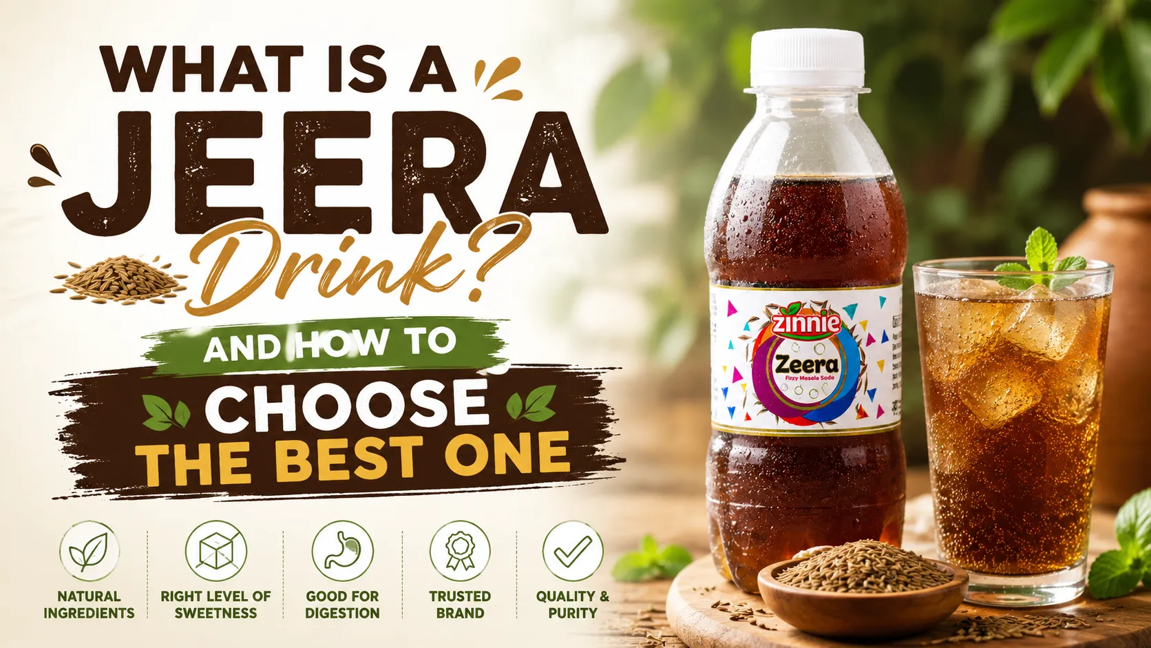 Jeera drink, refreshing summer beverage with cumin soda benefits