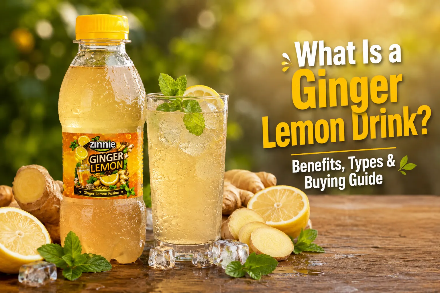 ginger lemon drink refreshing healthy drink, summer lemon ginger beverage