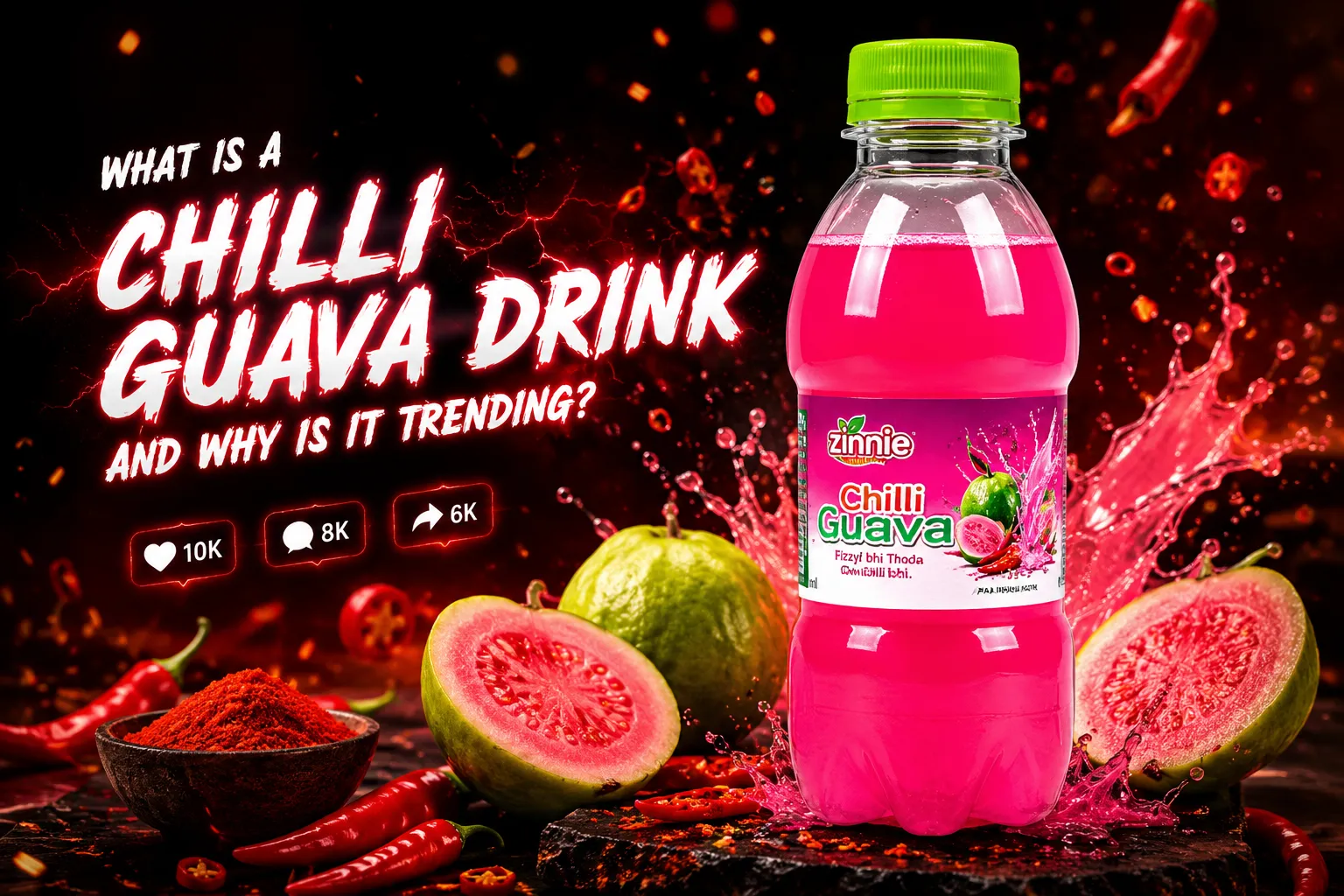 spicy guava juice summer drink