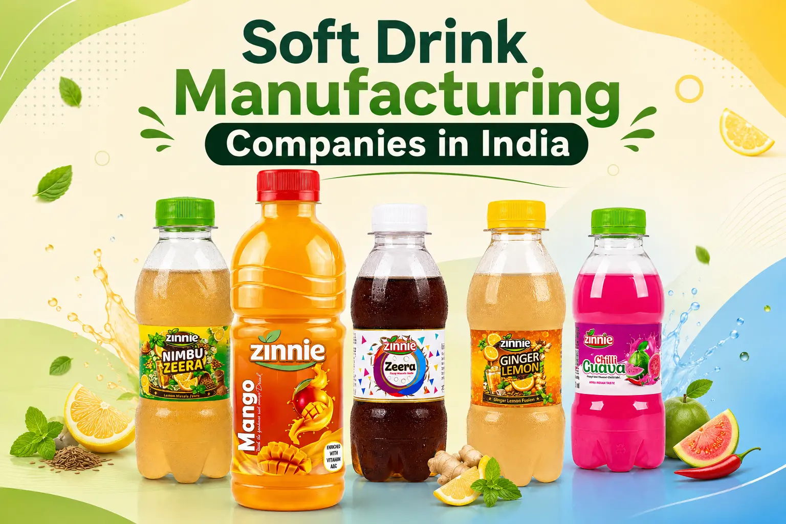 soft drink manufacturing companies in India's production line